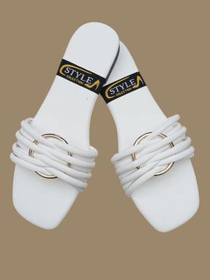 Stylish Women's Casual Flats - 1 Pair of PU Fabric and PVC