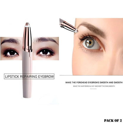 Pack Of 2 Electric Eyebrow Trimmers Mini Eye Brow Shavers Portable Epilators