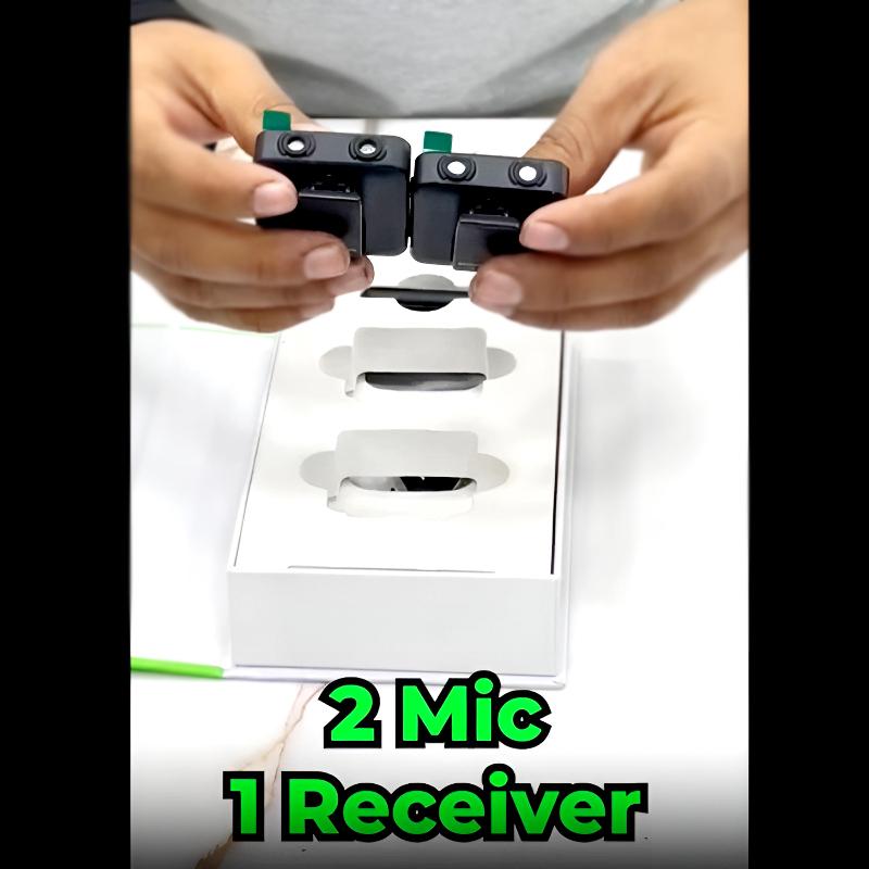 BLUK’S BX-10 Dual Wireless Microphone with ANC, 9ms Low Latency and Dual-Mic Transmitters for Smartphones & Cameras