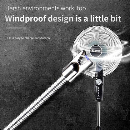 360° Flexible Neck USB Pulse Arc Lighter –