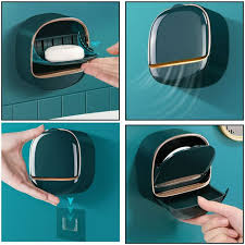 Waterproof Soap Box for Shower, Hanging Soap Holder with Drainage for Bathroom Storage