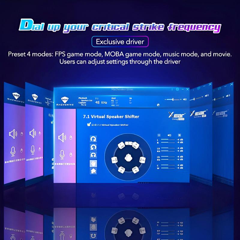 GH601 Machenike 7.1 Surround Sound RGB Gaming