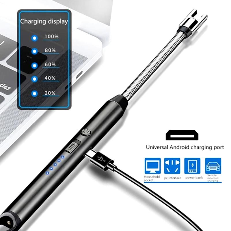 360° Flexible Neck USB Pulse Arc Lighter –